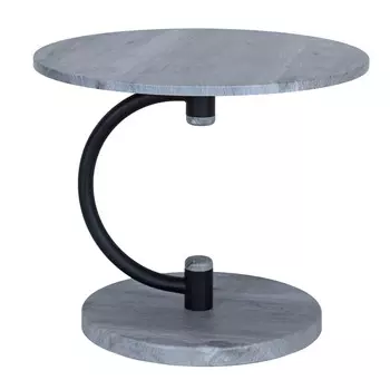 Стол журнальный Дуэт 13 черный/орех гикори грей