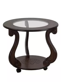 Стол журнальный Грация (С) на колесах темно-коричневый