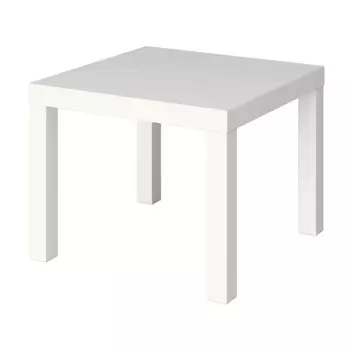 Стол журнальный лакк, 550х550х440, белый
