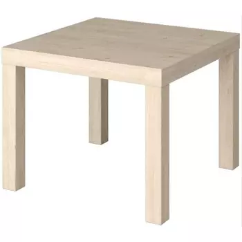 Стол журнальный лакк, 550х550х440, дуб светлый