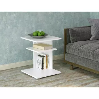 Стол журнальный лиа, 440х440х500, белый