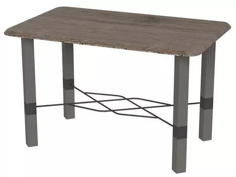 Стол журнальный Лючия 4102 серый бетон/серый/дуб крымский состаренный