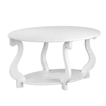 Стол журнальный Овация (М) ЛАЙТ белый