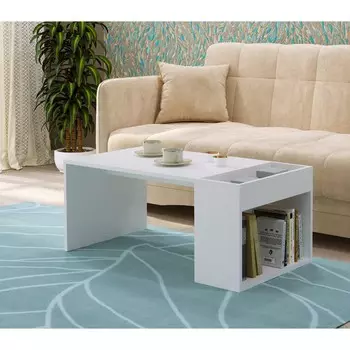 Стол журнальный смарт, 950х500х400, белый