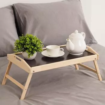 Столик для завтрака складной, 5030 см, с ручками