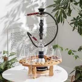 Столик - поднос деревянный для кальяна и вина adelica, 403018 см, береза