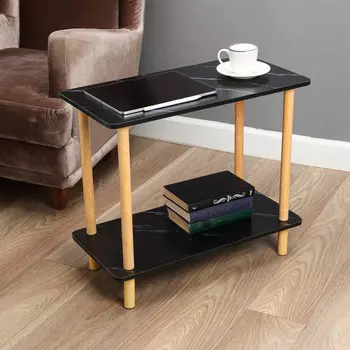 Столик журнальный, дерево, 60х30х53 см, черный