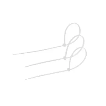 Хомут нейлоновый для стяжки, тундра, 3.6250 мм, белый, 25 шт.