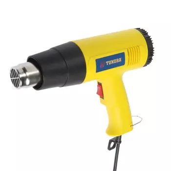Строительный фен тундра, 2000 вт, 250-500 л/мин, 350/600°с