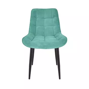 Стул Бостон, ткань Arben Dream цвет D006 (бирюзовый), каркас черный