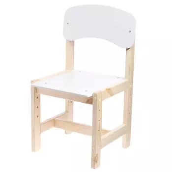 Стул деревянный, детский, регулируемый (0-2), натуральный