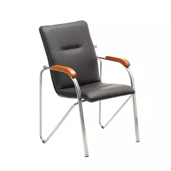 Стул самба экокожа черная, краска хром