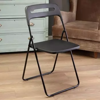 Стул для кухни складной, пластик, цвет черный