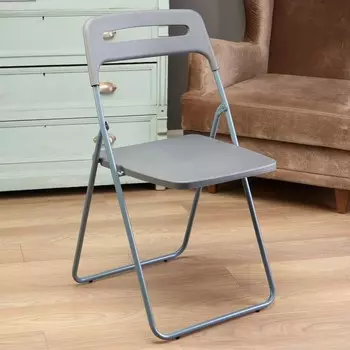 Стул складной, серый