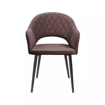 Стул София, ткань Arben Dream D005 (шоколад), каркас черный