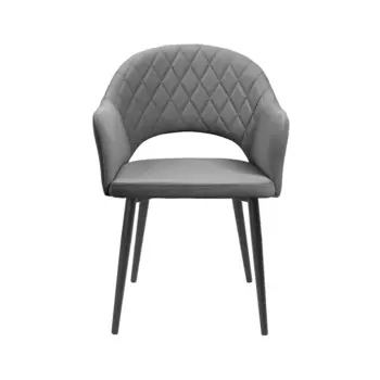 Стул София, ткань Arben Dream D015 (серый), каркас черный