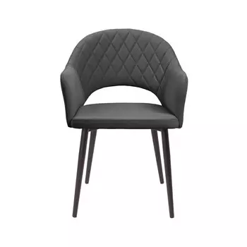 Стул София, ткань Arben Dream D016 (темно-серый), каркас черный