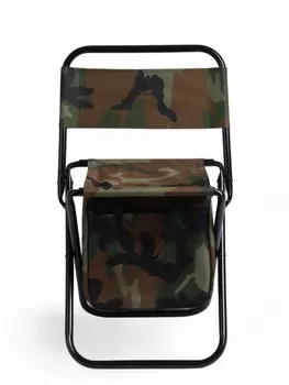 Стул туристический maclay, 352858 см, до 60 кг, с сумкой, складной, со спинкой, цвет хаки