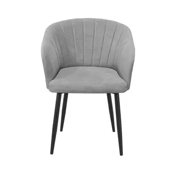 Стул Верона, ткань Arben Dream D015 (серый), каркас черный