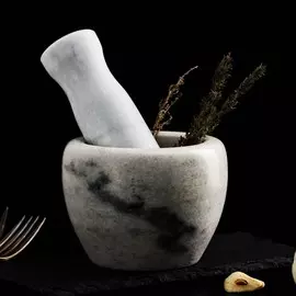 Ступка с пестиком из камня доляна