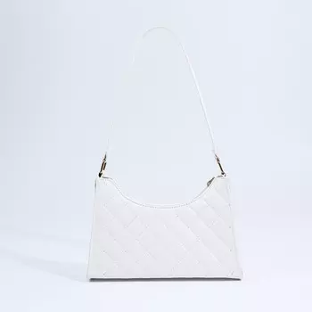 Сумка женская на молнии, цвет белый