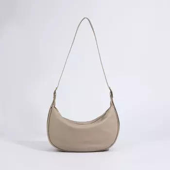 Сумка женская на молнии, цвет бежевый