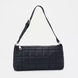 Сумка-багет на молнии, цвет черный