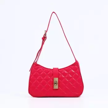 Сумка женская на застежке, цвет розовый