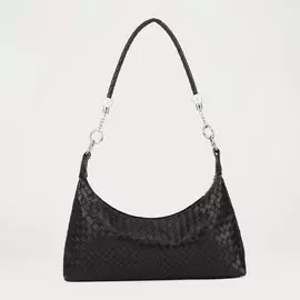 Сумка-багет, отдел на молнии, цвет чёрный