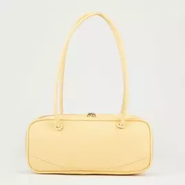 Сумка-саквояж на молнии, цвет желтый