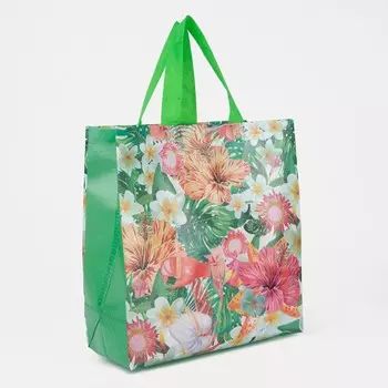 Сумка без молнии, зеленый