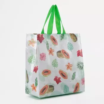 Сумка без молнии, зеленый