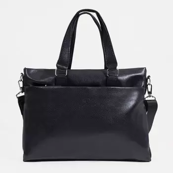 Сумка деловая на молнии, цвет черный