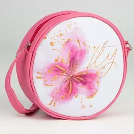 Сумка детская бабочка на молнии, цвет розовый