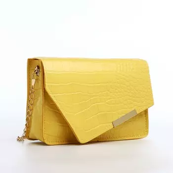 Сумка детская для девочки на магните, цвет желтый