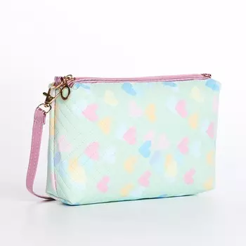 Сумка детская для девочки на молнии, цвет зеленый