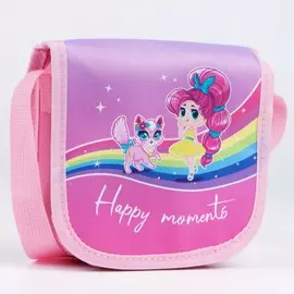 Сумка детская happy moments, на клапане, розовая