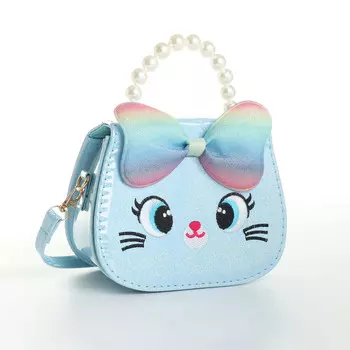 Сумка детская на клапане, цвет голубой