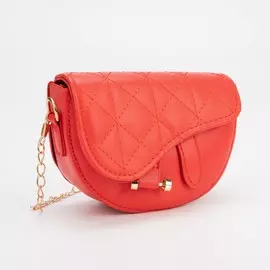 Сумка детская на клапане, цвет красный