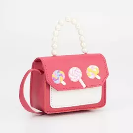 Сумка детская на магните, цвет малиновый