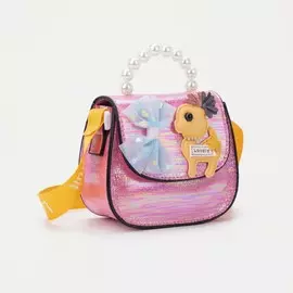 Сумка детская на магните, цвет малиновый