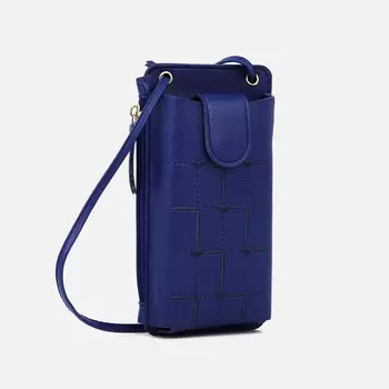 Сумка на магните, длинный ремень, синяя