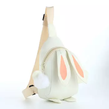 Сумка детская на молнии, цвет белый