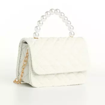 Сумка детская на молнии, цвет белый