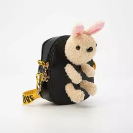 Сумка детская на молнии, цвет чёрный