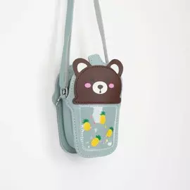 Сумка детская на молнии, цвет голубой