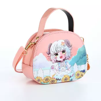 Сумка детская на молнии, цвет коралловый