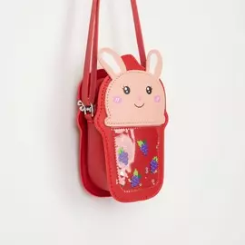 Сумка детская на молнии, цвет красный