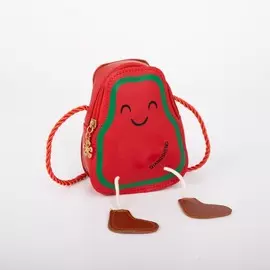 Сумка детская на молнии, цвет красный