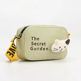 Сумка детская на молнии, цвет мятный